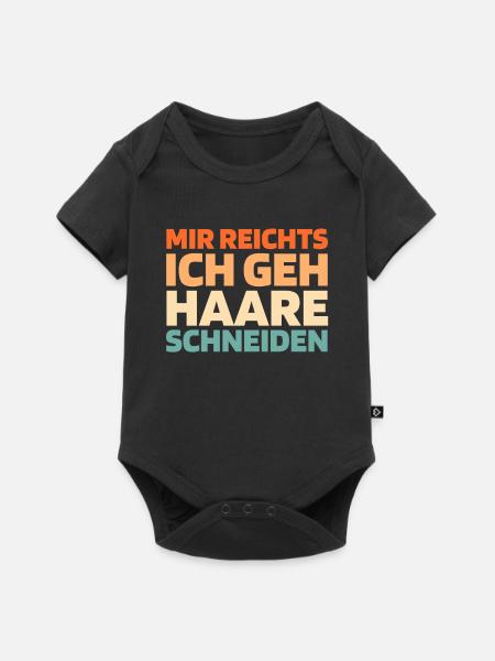 Barber Barbershop - Baby Premium Kurzarmbody - Schwarz