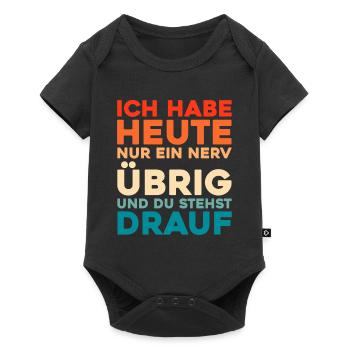 Black humor - Baby Premium short-sleeve bodysuit - black - Front