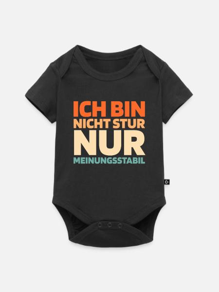 Schwarzer Humor - Baby Premium Kurzarmbody - Schwarz