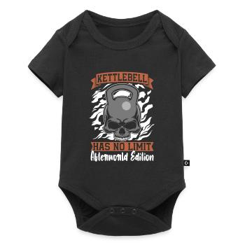 Kettlebell Skull - Baby Premium short-sleeve bodysuit - black - Front