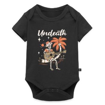 Acoustic Guitar Skeleton Undeath - Baby Premium short-sleeve bodysuit - black - Front