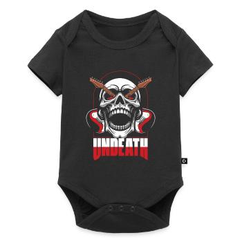 Electric Guitar Electric Guitar Skull Undeath - Baby Premium short-sleeve bodysuit - black - Front