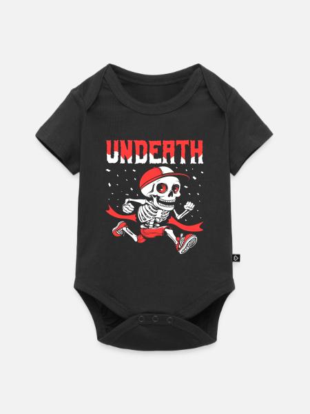 Ultramarathon Skelett Undeath - Baby Premium Kurzarmbody - Schwarz