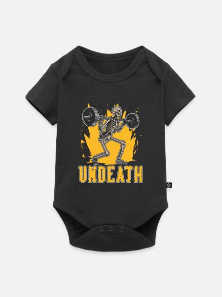Powerlifting Powerlifter Undeath - Baby Premium Kurzarmbody - Schwarz