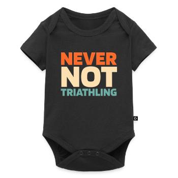 Triathlon Triathlete - Baby Premium short-sleeve bodysuit - black - Front