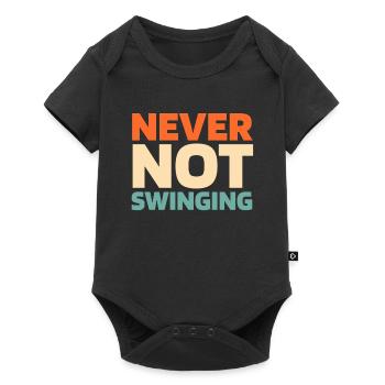 Golf Golfer Golfen - Baby Premium Kurzarmbody - Schwarz - Vorne