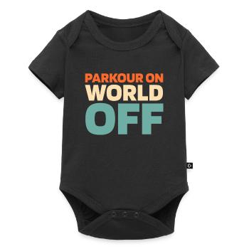 Parkour Parkour On World Off - Baby Premium short-sleeve bodysuit - black - Front