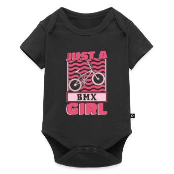 Bmx Bmx Biker Juste Une Bmx Girl - Body à manches courtes Premium Bébé - noir - Devant