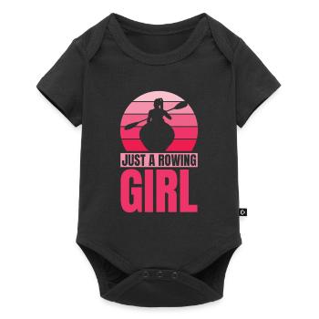 Rowing Rower Just A Rowing Girl - Baby Premium short-sleeve bodysuit - black - Front