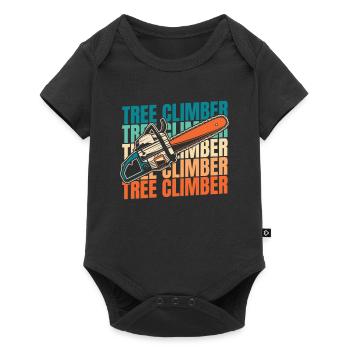 Baumpfleger Baumkletterer Arboriste - Body à manches courtes Premium Bébé - noir - Devant