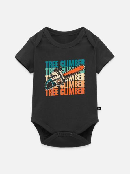 Baumpfleger Baumkletterer Arborist - Baby Premium Kurzarmbody - Schwarz