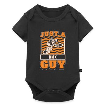Bmx Bmx Biker Juste un gars de Bmx - Body à manches courtes Premium Bébé - noir - Devant