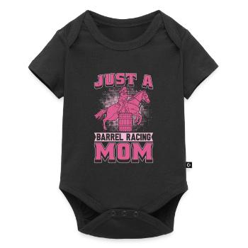 Barrel Racing Western Riding Barrel Racing Mother - Body à manches courtes Premium Bébé - noir - Devant