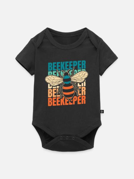 Imker Bienenzüchter - Baby Premium Kurzarmbody - Schwarz