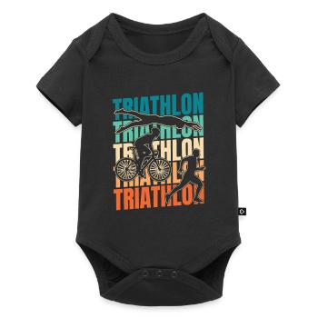 Triathlon Triathlète - Body à manches courtes Premium Bébé - noir - Devant