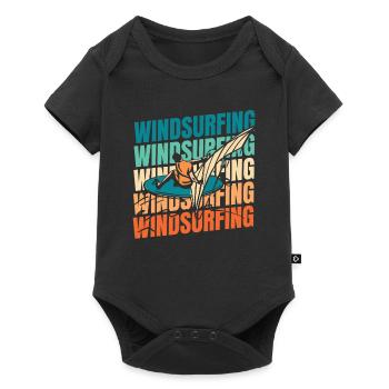 Windsurfing Windsurfers - Baby Premium short-sleeve bodysuit - black - Front