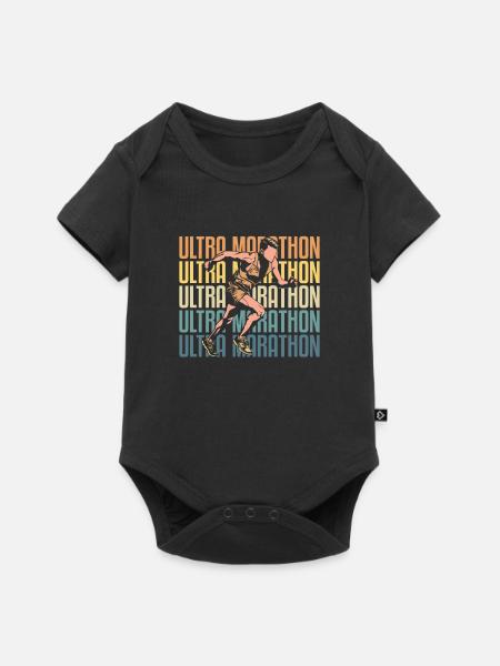 Ultramarathon - Baby Premium Kurzarmbody - Schwarz