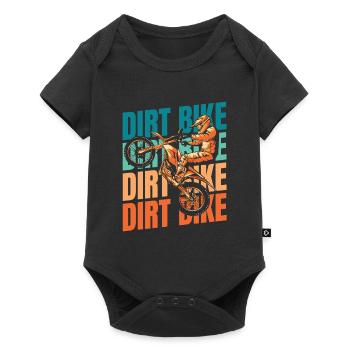 Moto tout-terrain Mx Motocross - Body à manches courtes Premium Bébé - noir - Devant