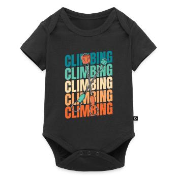 Klettern Kletterer - Baby Premium Kurzarmbody - Schwarz - Vorne