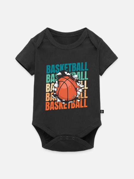 Basketball Basketballer - Baby Premium Kurzarmbody - Schwarz