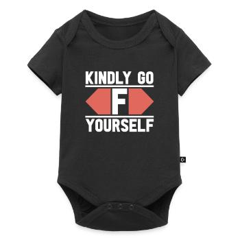 Black Humor Funny Go F Yourself - Baby Premium short-sleeve bodysuit - black - Front