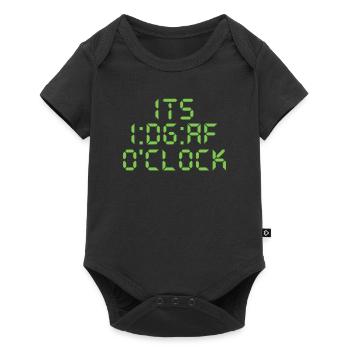 Black humor funny I don't give a - Baby Premium short-sleeve bodysuit - black - Front