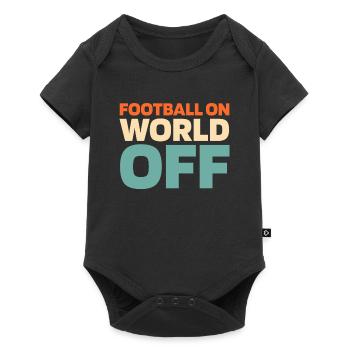 American Football Football On World Off - Baby Premium short-sleeve bodysuit - black - Front