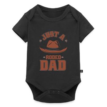 Rodeo Bull Riding Just A Rodeo Dad - Body à manches courtes Premium Bébé - noir - Devant
