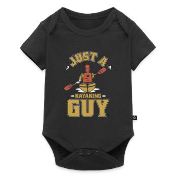 Kajaker Just A Kayak Guy - Baby Premium Kurzarmbody - Schwarz - Vorne