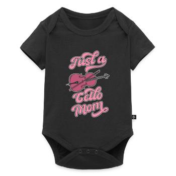 Cello Cellist Just A Cello Mom - Baby Premium short-sleeve bodysuit - black - Front