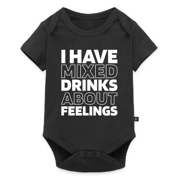 Black Humor Funny Quote Saying - Baby Premium short-sleeve bodysuit - black - Front