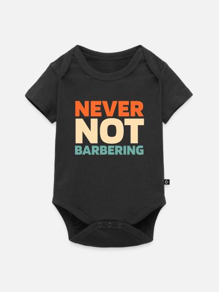 Barber Barbershop - Baby Premium Kurzarmbody - Schwarz
