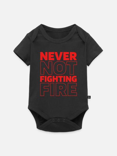 Feuerwehrmann - Baby Premium Kurzarmbody - Schwarz
