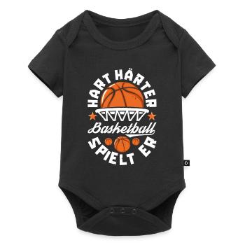 Basket-ball Joueurs de basket-ball - Body à manches courtes Premium Bébé - noir - Devant