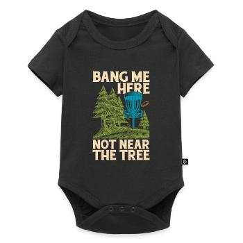 Frisbee Golf Disc Golf - Baby Premium short-sleeve bodysuit - black - Front