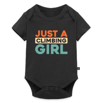 Climbing Climber Just A Climbing Girl - Baby Premium short-sleeve bodysuit - black - Front