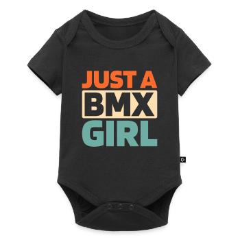 Bmx Bmx Biker Juste Une Bmx Fille - Body à manches courtes Premium Bébé - noir - Devant