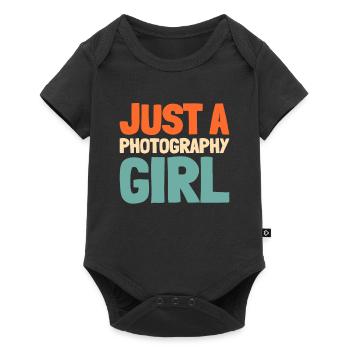 Photographer Photography Camera - Baby Premium short-sleeve bodysuit - black - Front