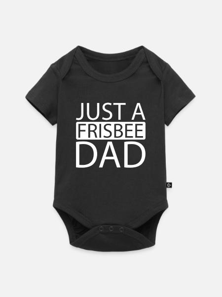 Frisbee Just A Frisbee Dad - Baby Premium Kurzarmbody - Schwarz