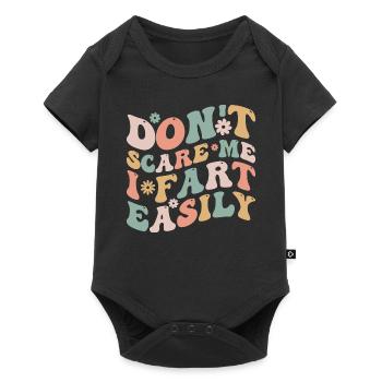 Don't Scare Me I Fart Easily Funny - Body à manches courtes Premium Bébé - noir - Devant