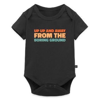 Paramotor paragliding - Baby Premium short-sleeve bodysuit - black - Front