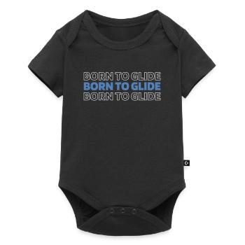 Paramotor paragliding - Baby Premium short-sleeve bodysuit - black - Front