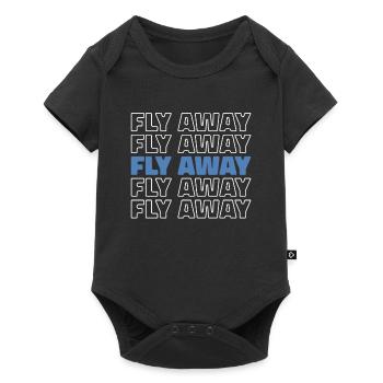 Paramotor Gleitschirmfliegen - Baby Premium Kurzarmbody - Schwarz - Vorne