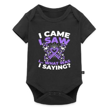 Alzheimer Funny Alzheimers Awareness - Baby Premium short-sleeve bodysuit - black - Front