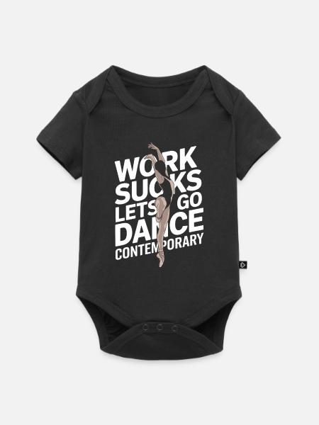 Zeitgenössischer Tanz - Baby Premium Kurzarmbody - Schwarz
