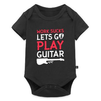 Electric Guitar Electric Guitar - Baby Premium short-sleeve bodysuit - black - Front