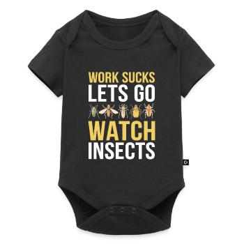 Entomologie Entomologiste Insecte - Body à manches courtes Premium Bébé - noir - Devant