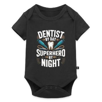 Zahnarzt Dentist - Baby Premium Kurzarmbody - Schwarz - Vorne
