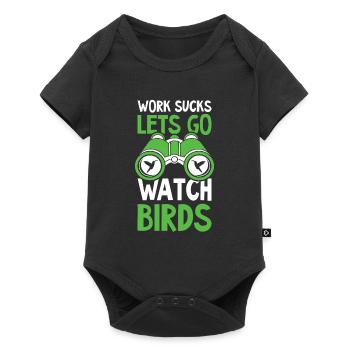 Ornithologues amateurs - Body à manches courtes Premium Bébé - noir - Devant