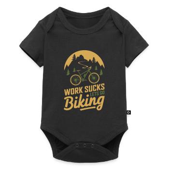 VTT cross-country - Body à manches courtes Premium Bébé - noir - Devant